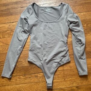 Light Brown Hollister Long Sleeve Bodysuit